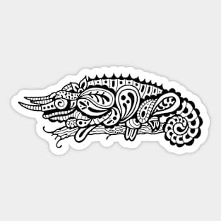 Abstract chameleon Sticker